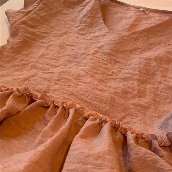 Blush Pink Blouse material shirt - Picture 2 of 4